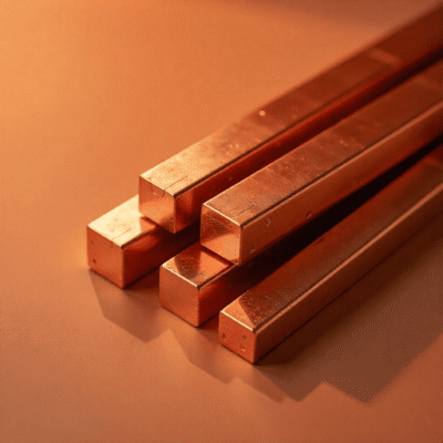 Square Faced Copper Bars
